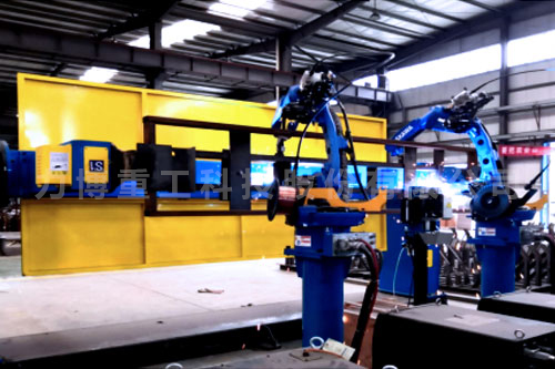 Automatic welding robot workstation